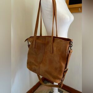 ABLE Alem Utility Bag Genuine Leather Tote Crossbody Bag
